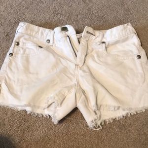 Free people off white shorts